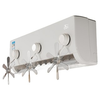 BM Design 現代螺旋槳型冷氣擋風板, 3個, 透明