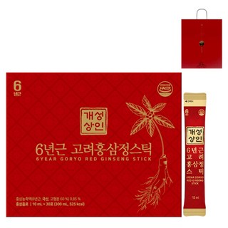 개성상인 6년근 고려홍삼정 스틱 + 쇼핑백, 300ml, 1세트