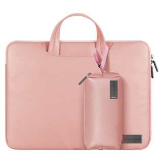 PU皮質電腦包/手提單肩筆電包, 1個, 粉色