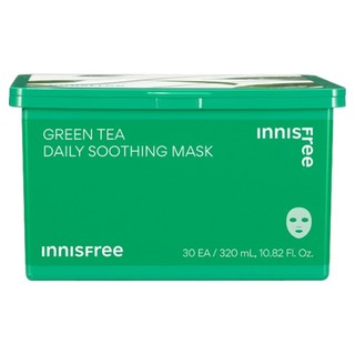 INNISFREE 綠茶日常水分鎮靜面膜, 1個, 30入