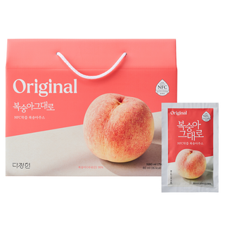 Da Jung Heon NFC鮮榨水蜜桃果汁隨身包, 21包, 80ml