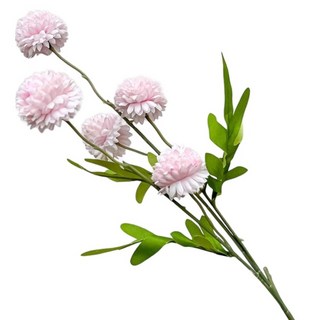 FLORAL M 仿真花 夏日繽紛圓舞曲乒乓菊花材, 優雅粉