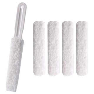 달콤상점 에어컨 청소솔 브러쉬 본품 + 리필 4p 세트, 화이트, 1세트
