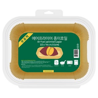 가가호호 무표백 에어프라이어 종이호일 오븐형, 22cm, 100개입, 1개