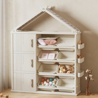 lilikoko 哩哩摳摳 新兒童衣帽櫃組合2, 4層, 白色