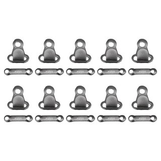 앙플러스 마이깡 걸고리 단추 후크 세트, 흑 니켈, 10세트