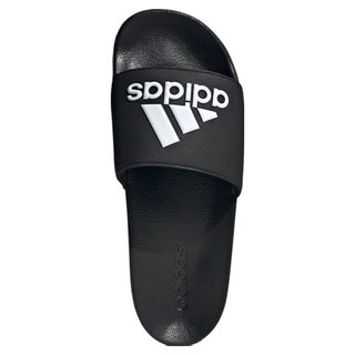 adidas 愛迪達 男女款/延續款 ADILETTE SHOWER GZ3779 拖鞋, 黑色 + 白色, 295mm