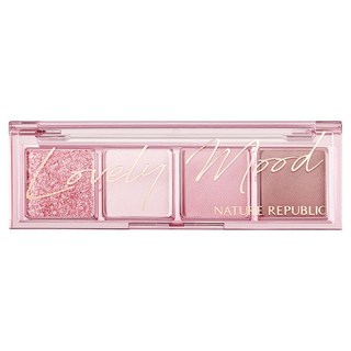 NATURE REPUBLIC 自然日常4色眼影盤, 03 Cool Pink, 1個