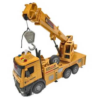 BAOLE STAR TOYS 寶樂星 1 : 16 6輪起重機吊車 可伸縮吊臂360度旋轉台/燈光音效/音樂/說故事, 1個, 起重機吊車