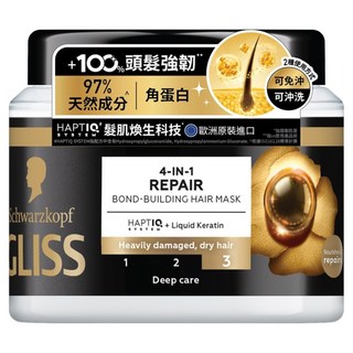 Schwarzkopf 施華蔻 GLISS 髮肌煥生蛋白髮膜, 1個, 400ml