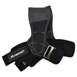 Mindset Health 磁吸健身拉力帶 握力帶 護腕 雙手套組, 黑色, 1套