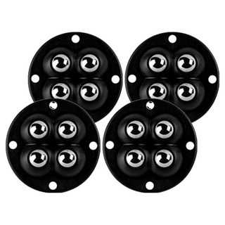 小麥購物 四鋼珠滑輪 L2900 黑色, 4個