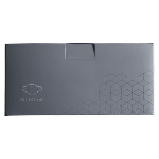 HAOFA 氣密型高階PM2.5防護口罩 M, 霧黑色, 30片, 1盒