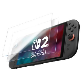HOHOO 任天堂 Switch 2 鋼化玻璃 高品質 螢幕保護貼 2片組, 高透明, 1套, 單一商品