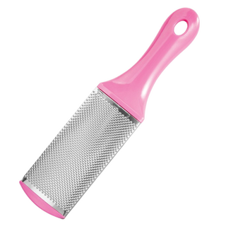 Foaming Home 高效足部去角質器 短柄不鏽鋼 粉紅色, 73g, 1個, 1入