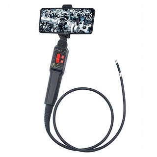 Friend I&G 200萬畫素 智慧型手機支架型可彎曲內視鏡相機 1m FI-BEC601I, 黑色, 1個