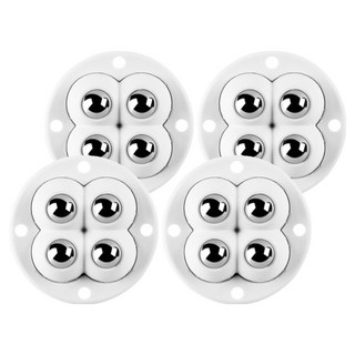 小麥購物 4鋼珠滑輪 L2900 白色, 4個