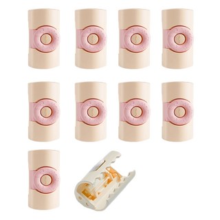 아워웍스 깔끔 무침 미끄럼방지 침대시트 이불 고정집게 10p, 크림 화이트