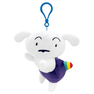 蠟筆小新 劇場版 包包掛飾 屁屁炸彈 小白, 混和色, 1個, 13cm