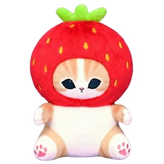 KHTOY 貓福珊迪 絨毛玩具, 坐姿草莓裝, 1個