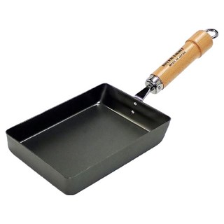 極PREMIUM 電磁爐適用不易生鏽窒化鐵玉子燒調理鍋 極鐵鍋無塗層 小型 日本製, 1個, 18cm