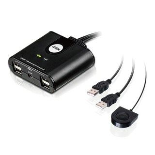ATEN 宏正 2埠 USB 周邊分享裝置, 1個, US224