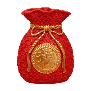 SUNORO 開運招財福袋錢袋, 1個, 紅色福袋