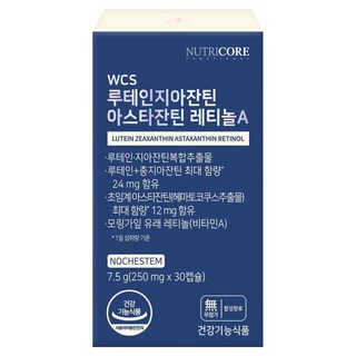 뉴트리코어 루테인지아잔틴 아스타잔틴 레티놀A, 30정, 1개