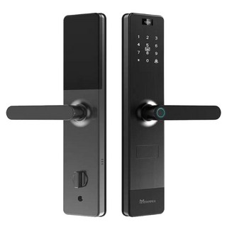 FAMMIX 菲米斯 視訊對講組 六合一安全智慧指紋Wi-Fi電子鎖 指紋密碼卡片鑰匙 流光黑, SAFER-2, 建議由專業人員安裝