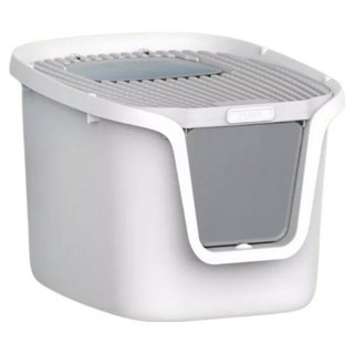 高精寵物 頂入式貓便盆, 1個, 灰白色