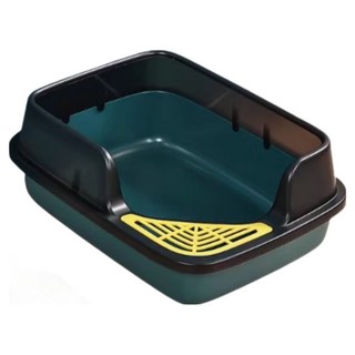 高精寵物 斜口貓砂盆, 1個, 綠色