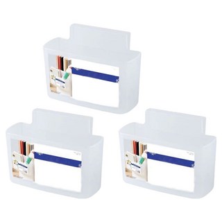 小麥購物 日式多功能冰箱收納掛盒 L2351 3個, 1套, 白色
