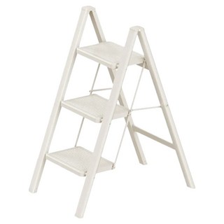 uniFun 樂汎生活 家用經典花架梯 3階 米白色, 1個