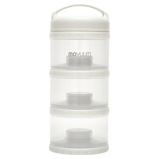 MOYUUM 多功能奶粉分裝儲存盒 3層, 1個, 香草白