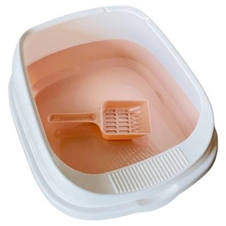 高精寵物 半封閉貓砂盆, 1個, 粉色