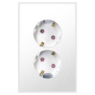 Boedam 埋入式插座 2孔 雪白色, 1個