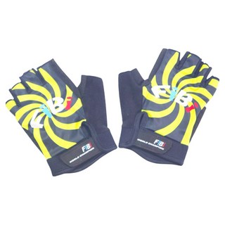 OMAX 風火輪萊卡半指手套, 黃色, 1套