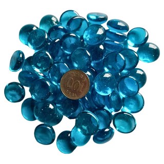 쥬맥스 컬러 비즈 수조 장식 500g, 스카이 블루, 1개