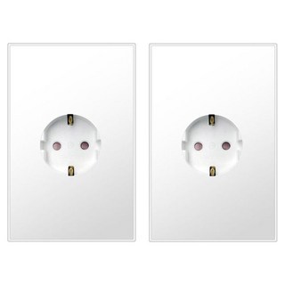 Boedam 嵌入式插座 1孔 雪白色, 2個