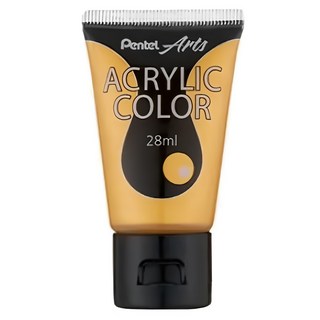 Pentel 飛龍文具 Arts 壓克力水彩 WA2-T90 金色, 28ml, 1個