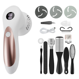 ANTIAN 無線電動去死皮磨腳器/腳部美足磨腳皮機 白玫瑰金, 350g, 1個裝, 1個