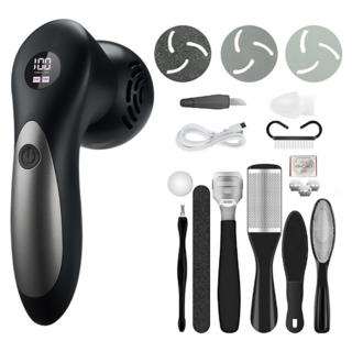 ANTIAN 無線電動去死皮磨腳器/腳部美足磨腳皮機 黑槍色, 1個, 1個裝, 350g