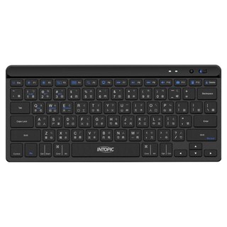 INTOPIC 廣鼎 IT-2.4GHz一對三藍牙剪刀腳鍵盤, 黑色, KBT-110