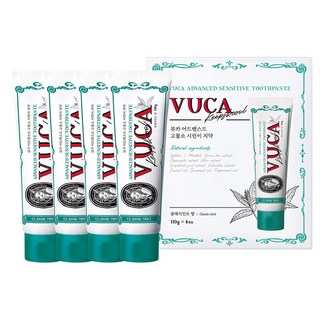 vuca 進階抗敏牙膏 經典薄荷香, 4個, 110g