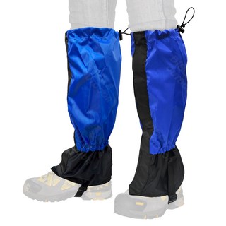 DIBOTE 迪伯特 登山防水綁腿雪套 加高45cm W3206-BU, 寶藍色