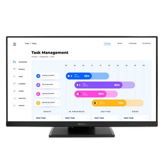 Alphascan FHD 多點觸控無亮點螢幕, 24F90T, 60.5cm