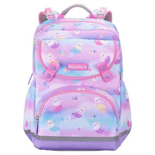 MoonRock 夢樂 低年級 夢幻美人貓護脊書包 LSS103P, 淺紫色