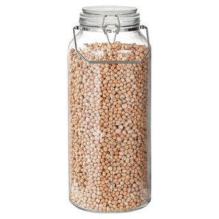 mir 加侖釀酒用扣環式不鏽鋼提把圓形刻度玻璃瓶, 1個, 7600ml