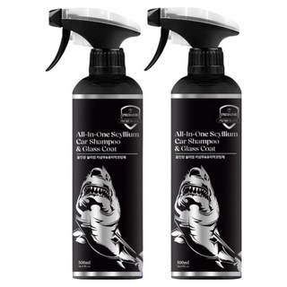 黑鯊 多合一汽車玻璃鍍膜劑, 2個, 500ml
