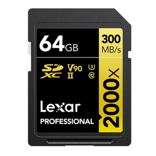 Lexar 雷克沙 GOLD系列 Professional 2000x SDXC UHS-II 記憶卡, 1個, 64GB
